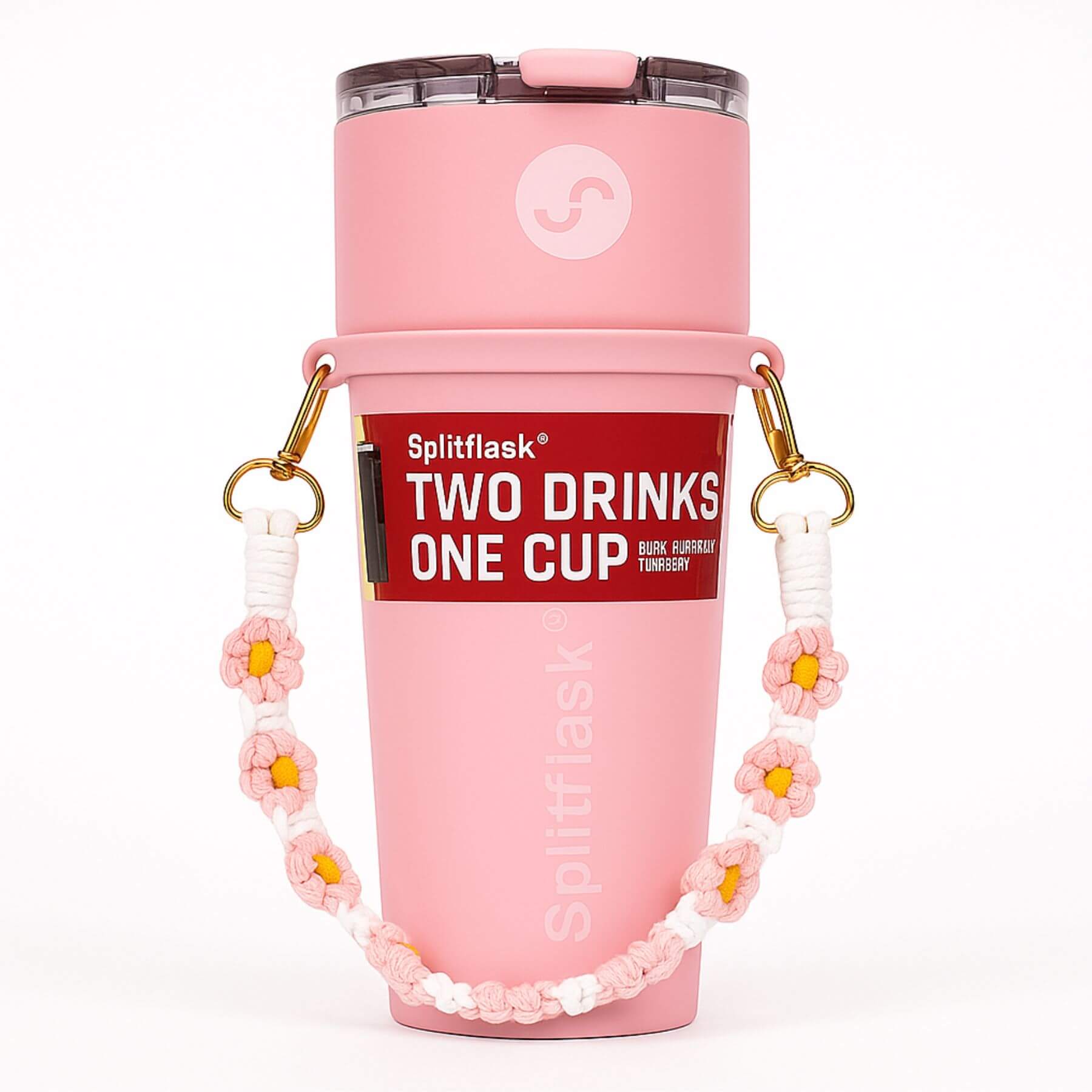 Hand-Woven Daisy Carrier – Compatible with 30oz & 40oz Splitflask