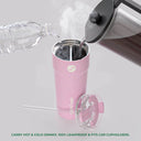 30oz DUAL BEVERAGE TUMBLER - Splitflask: 2-In-1 Stainless Steel Tumbler
