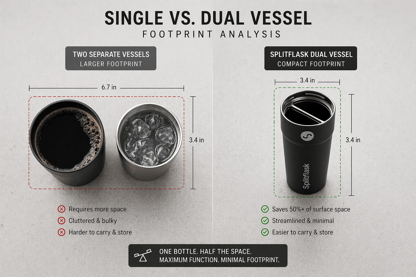 Single vs. Dual Vessel Footprint Analysis