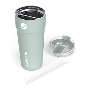30oz DUAL BEVERAGE TUMBLER - Splitflask: 2-In-1 Stainless Steel Tumbler