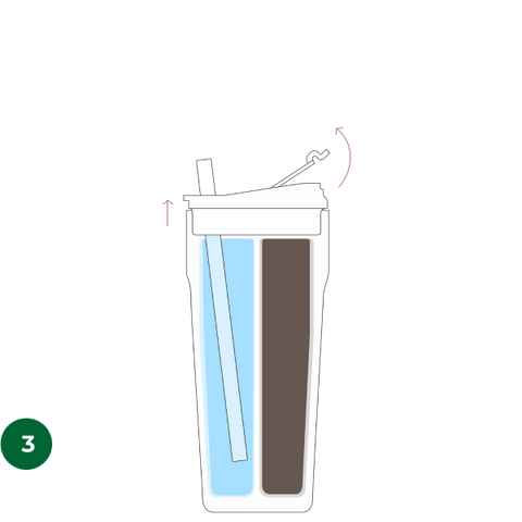 30oz Dual-Chamber Tumbler for Coffee and Water | Splitflask